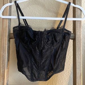Black corset top